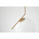 Canada 1 Light 12 inch Gold Single Pendant Lighting Ceiling Light